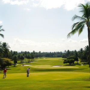 Oklahoma Sooners men's golf team competing at the Puerto Rico Classic
