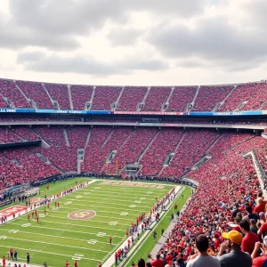 Oklahoma State football fans enjoying a game day experience