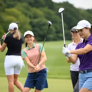 Oklahoma State women's golf team competing at Collegiate Invitational