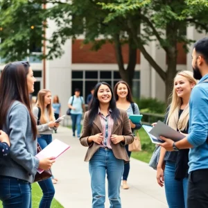 Oklahoma State University alumni celebrating achievements on campus.
