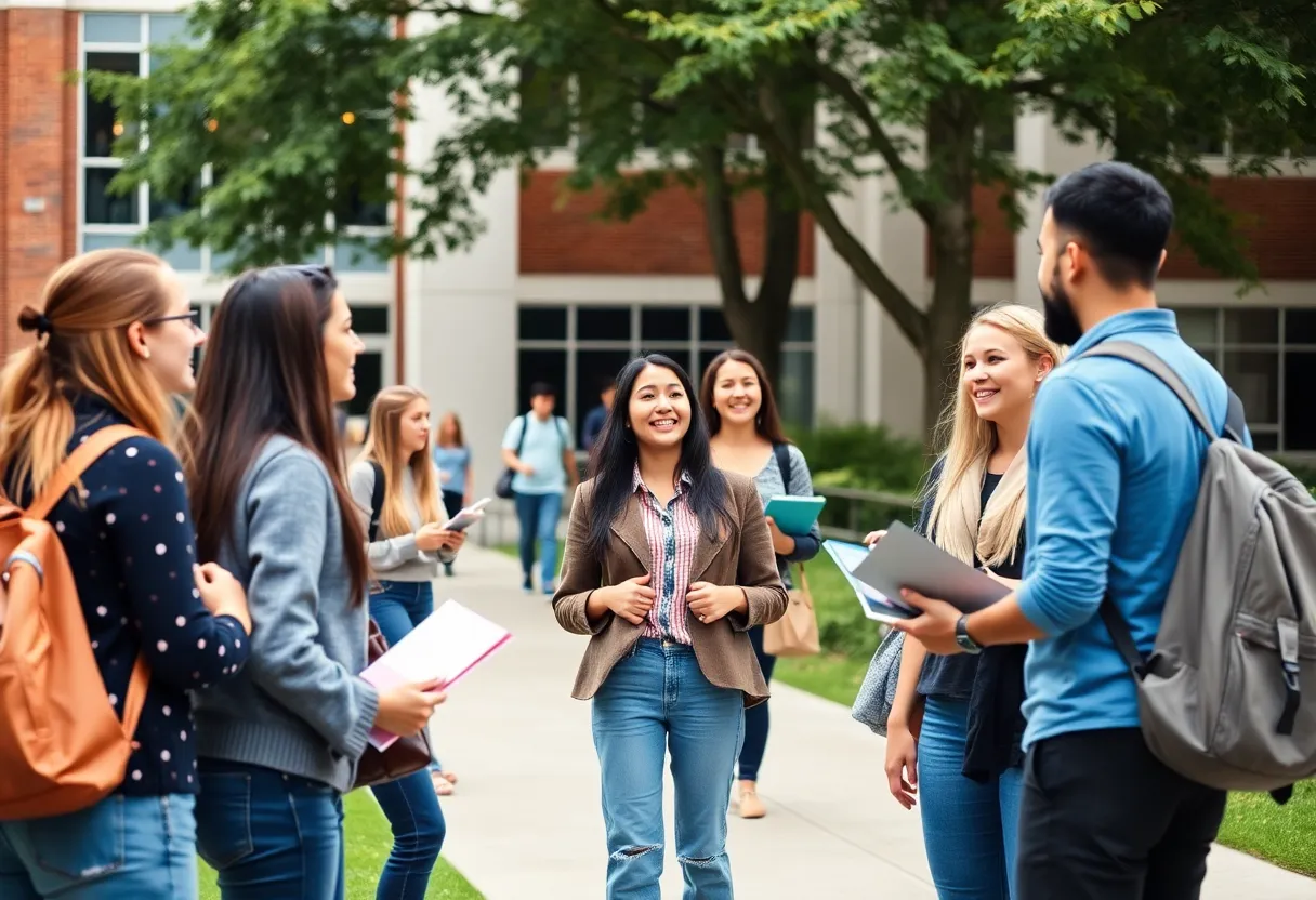 Oklahoma State University alumni celebrating achievements on campus.