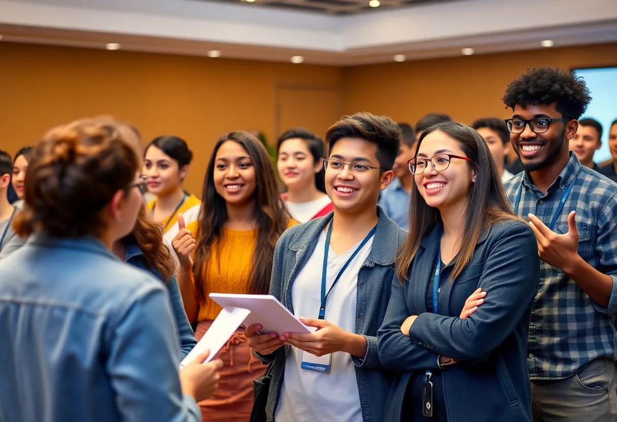 OSU students presenting their business ideas at the Riata Business Plan Competition.