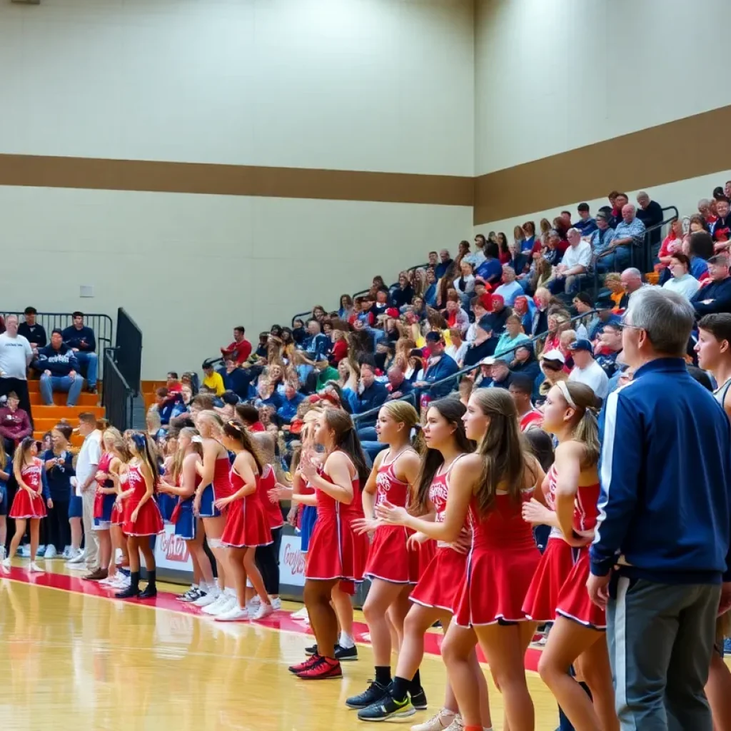 High school basketball match between Salina Wildcats and Jay Bulldogs