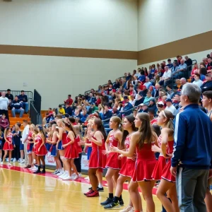 High school basketball match between Salina Wildcats and Jay Bulldogs